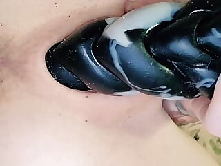 FULL big wet dragon dildo fuck