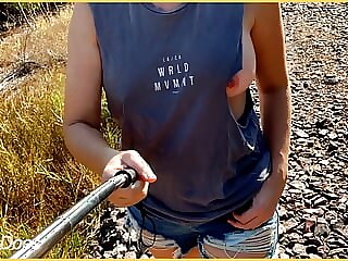 Wifey struts her stuff in a..
