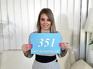 Blonde milf lets him cum..