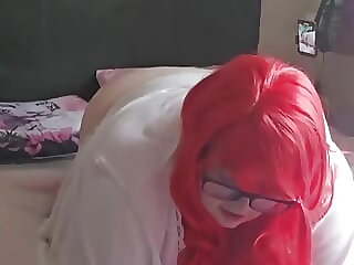 Riding Dildo as Jessica Rabbit