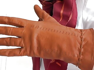 Sniffing Leather Gloves and..